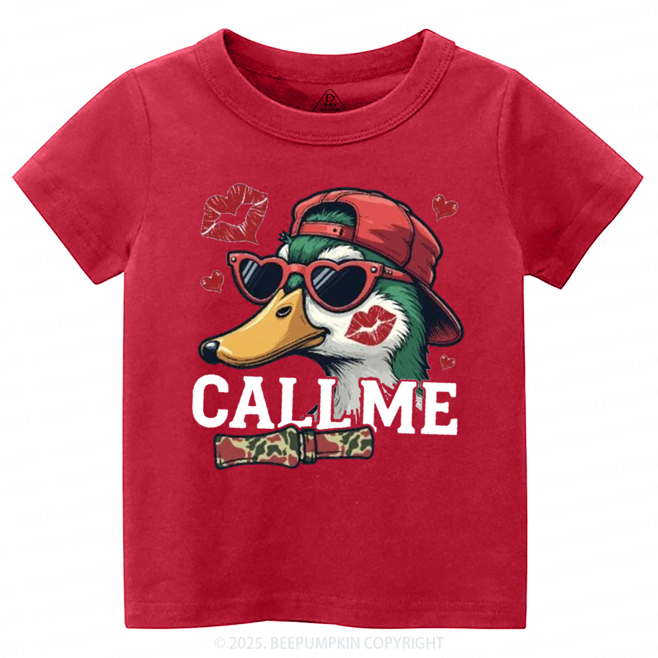 Duck Hunting Valentine's Day Toddler&Kid's Tees Beepumpkin