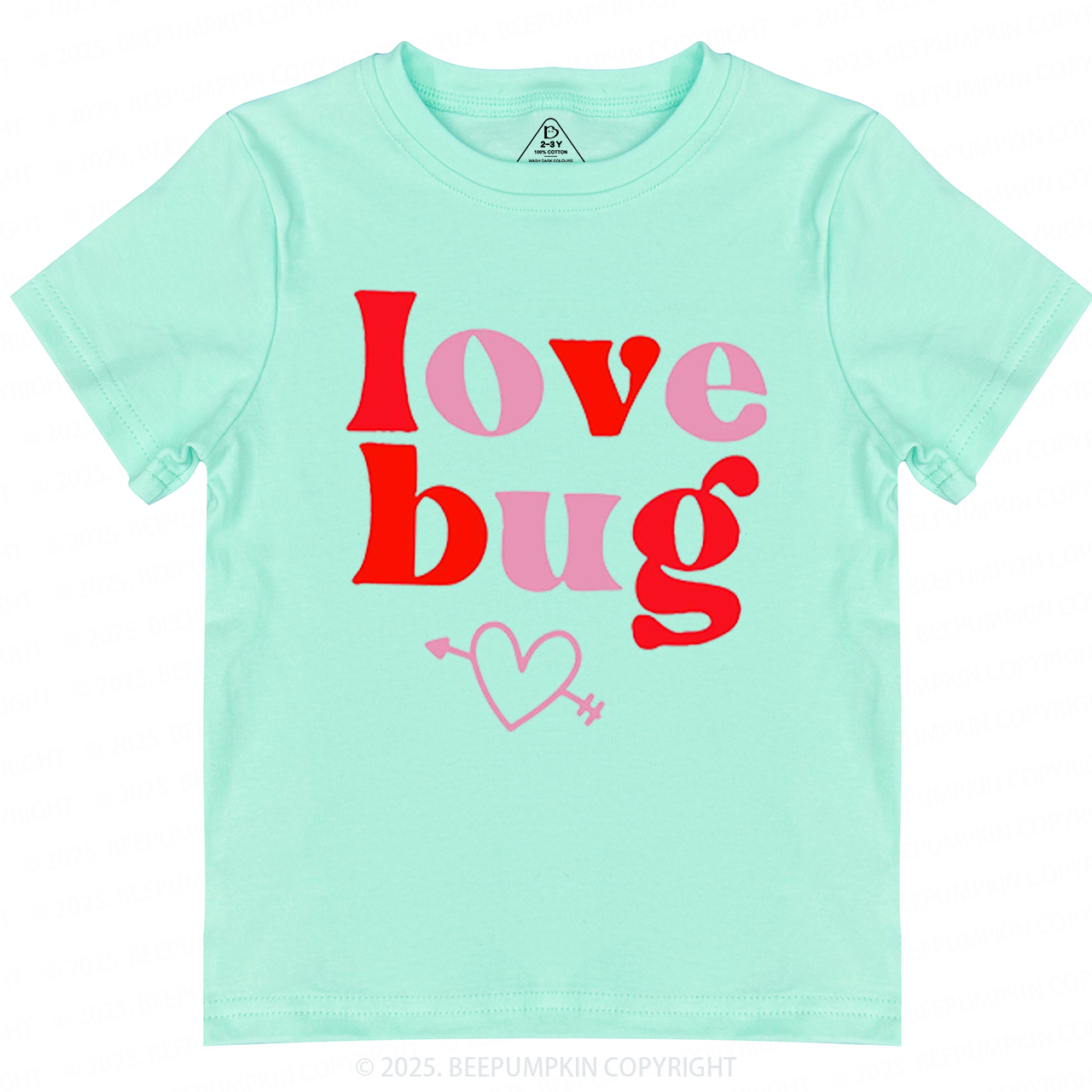 Love Bug Valentine's Day Toddler&Kid's Tees Beepumpkin 2