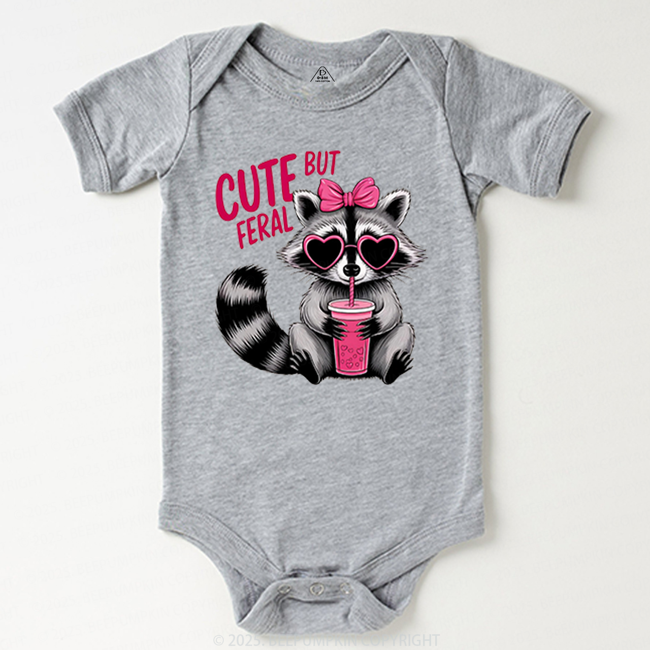 Cute But Feral Valentine's Day Bodysuit Beepumpkin