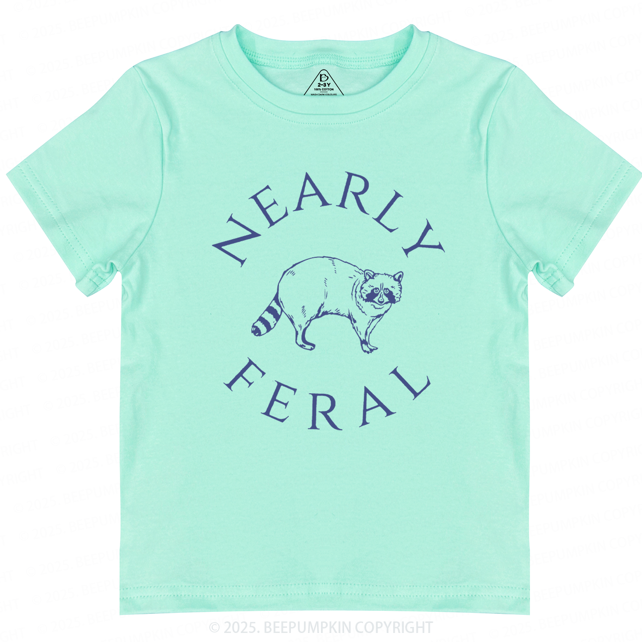 Nearly feral Toddler&Kid's Tees Beepumpkin