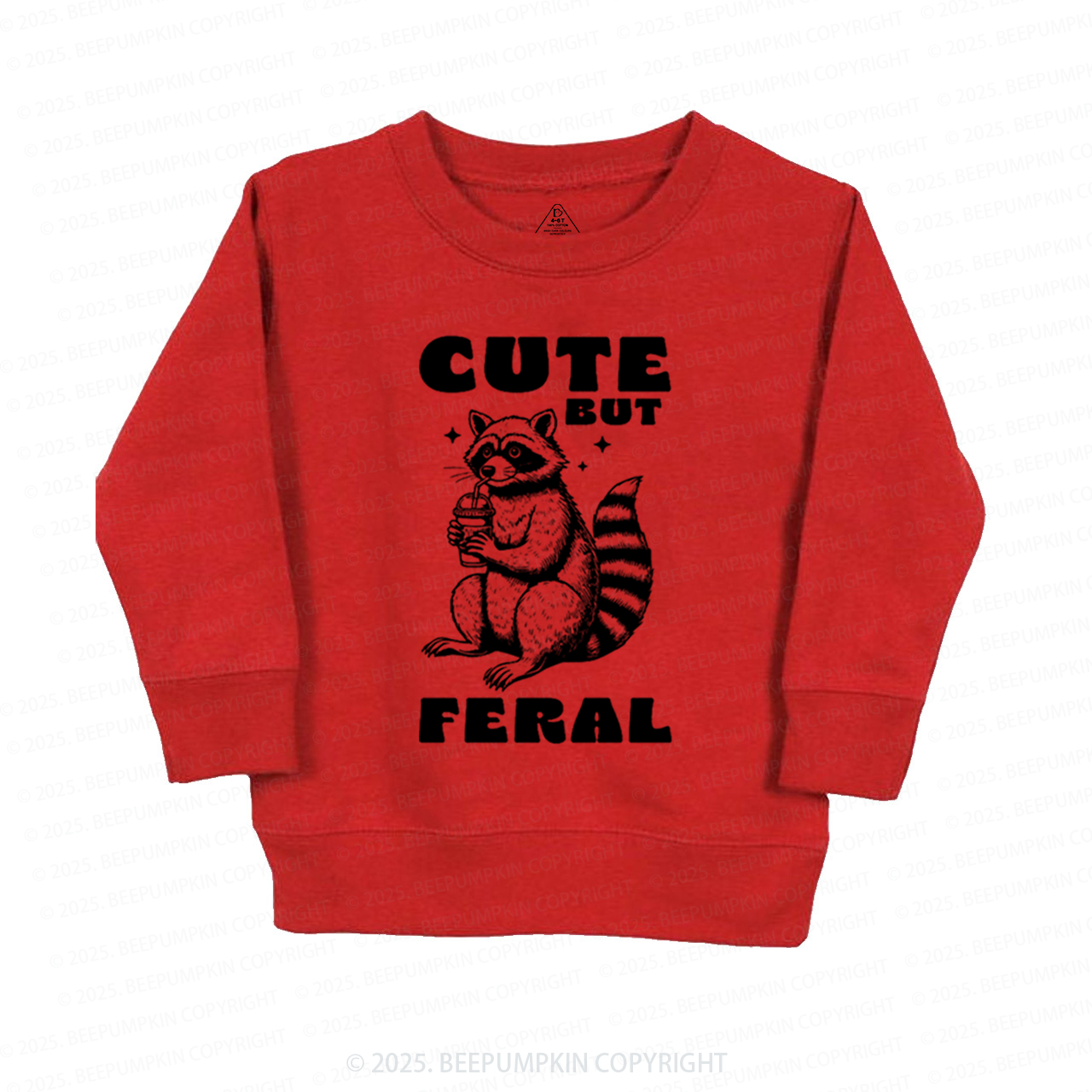 Cute But Feral Kid's Sweatshirt
