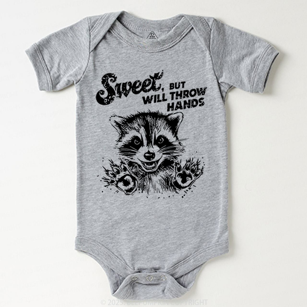 Sweet But Will Throw Hand Bodysuit Beepumpkin