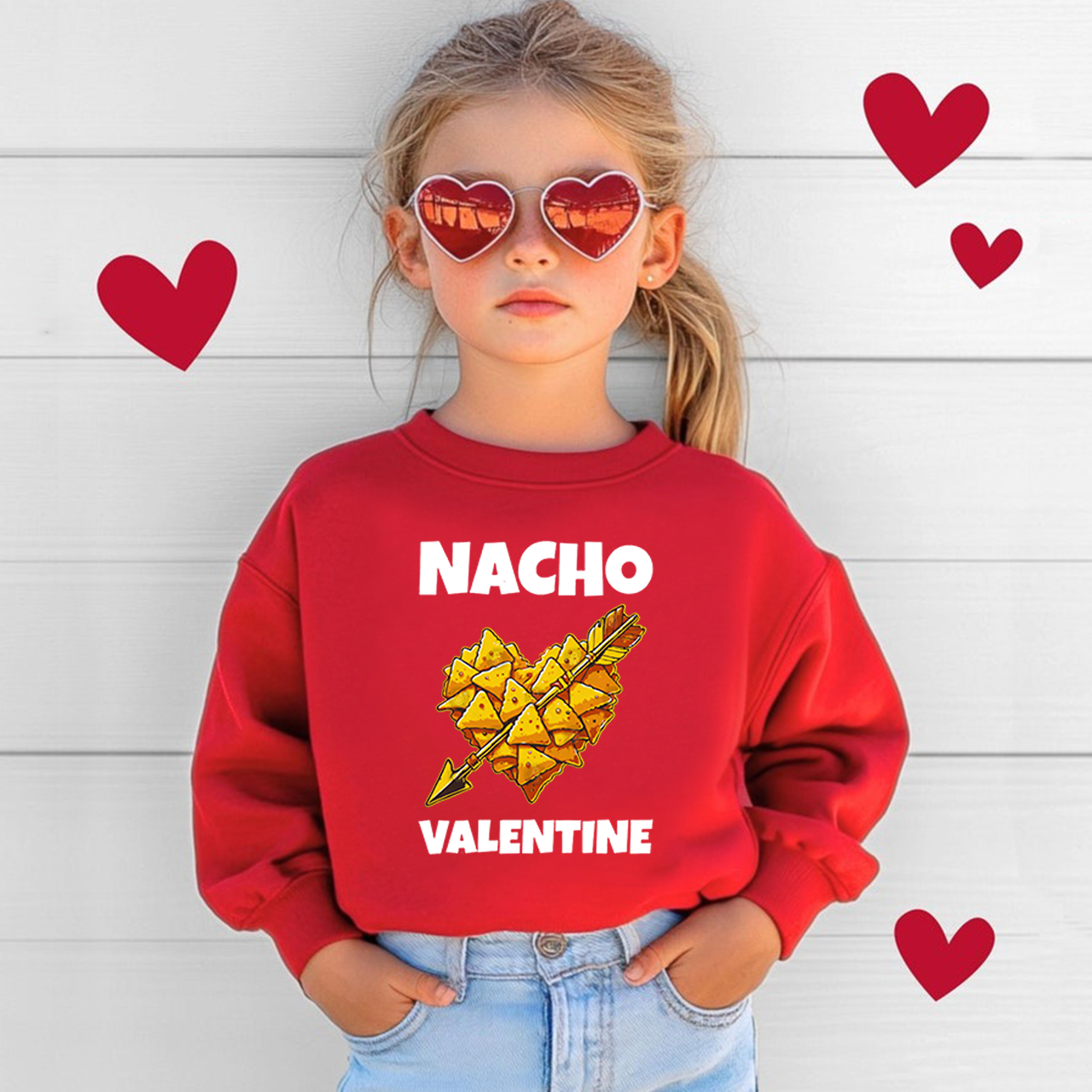 Nacho Valentine Kid's Sweatshirt