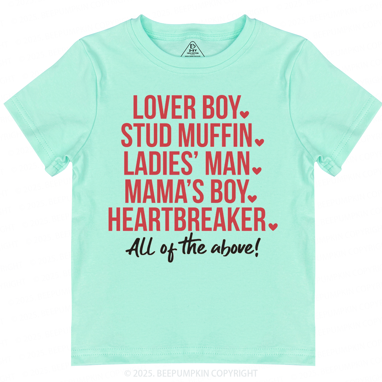 Boys Valentine's Day Toddler&Kid's Tees Beepumpkin