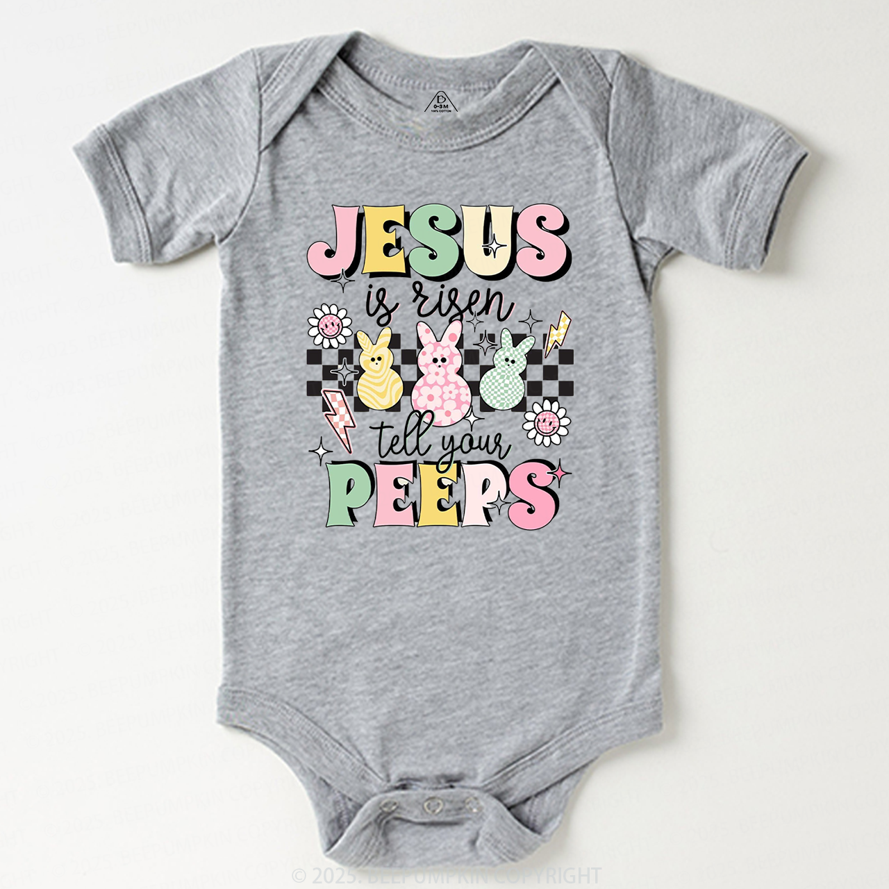 Jesus Is Risen Tell Your Peeps Bodysuit Beepumpkin