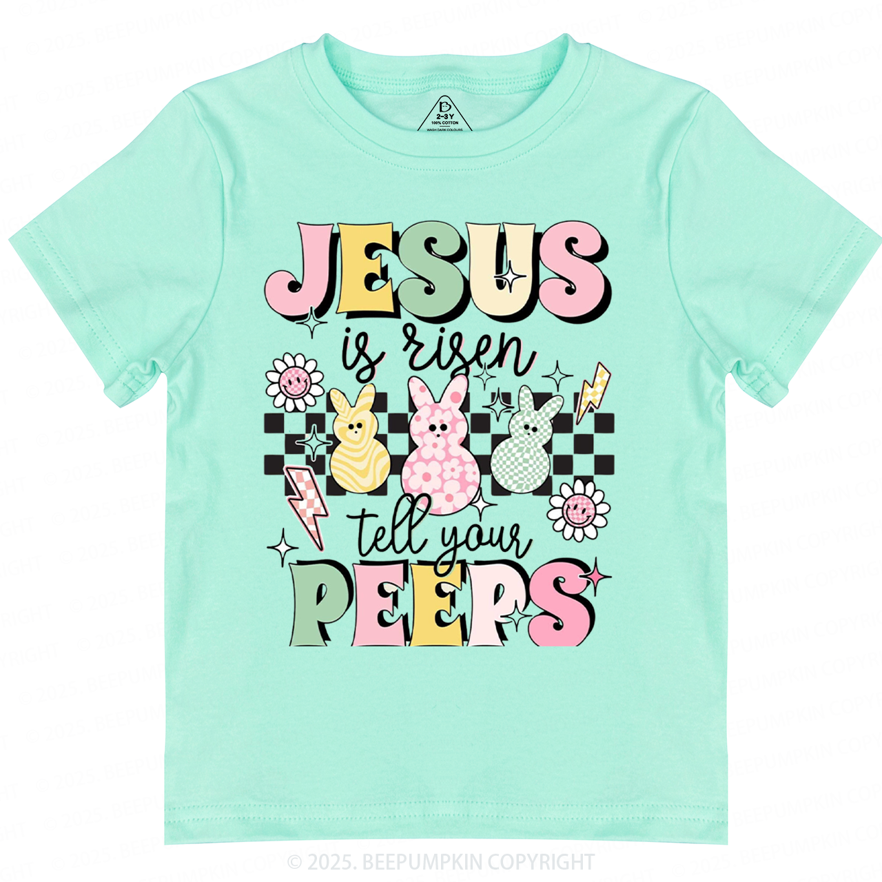 Jesus Is Risen Tell Your Peeps Toddler&Kid's Tees Beepumpkin