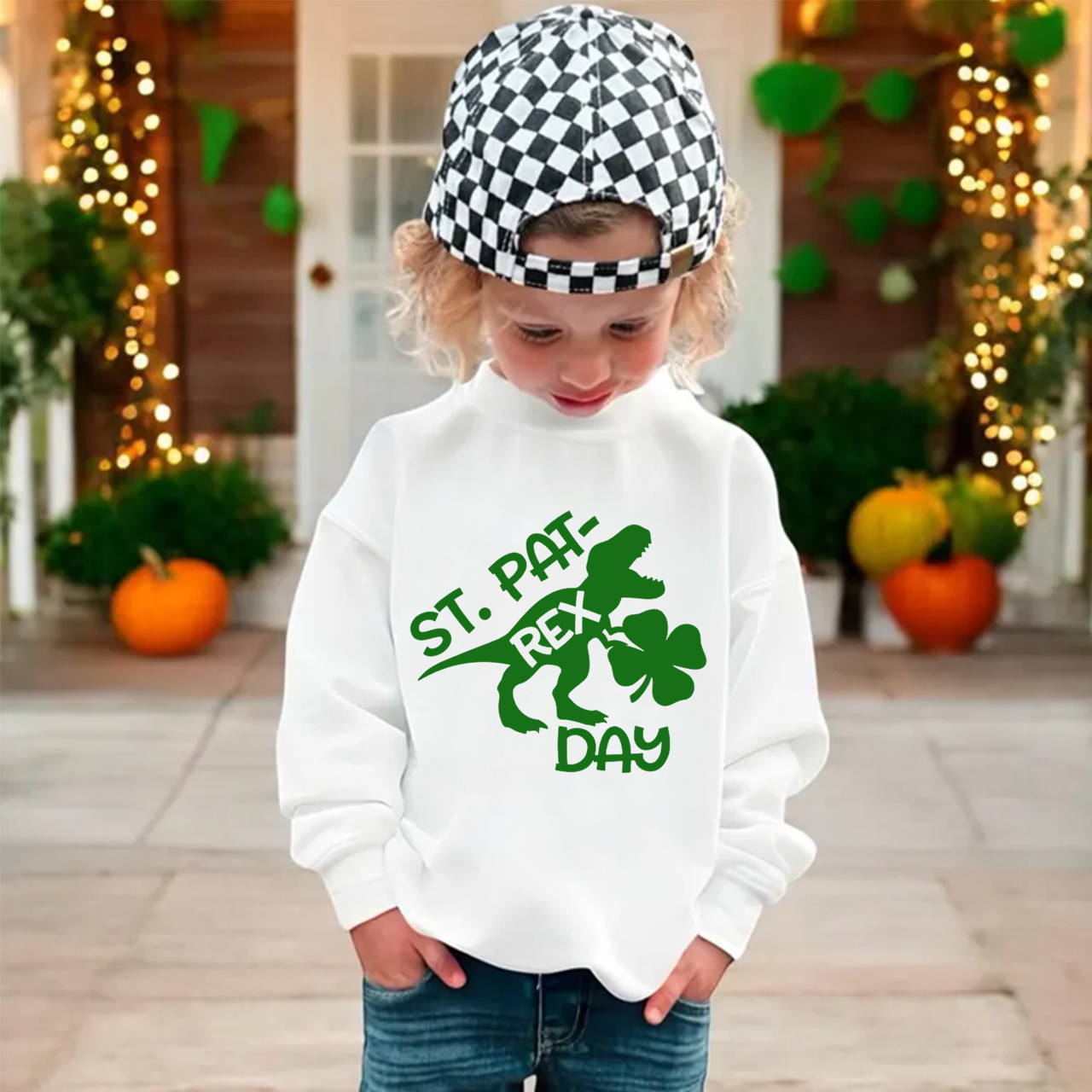St. Pat-Rex Day Kid's Sweatshirt