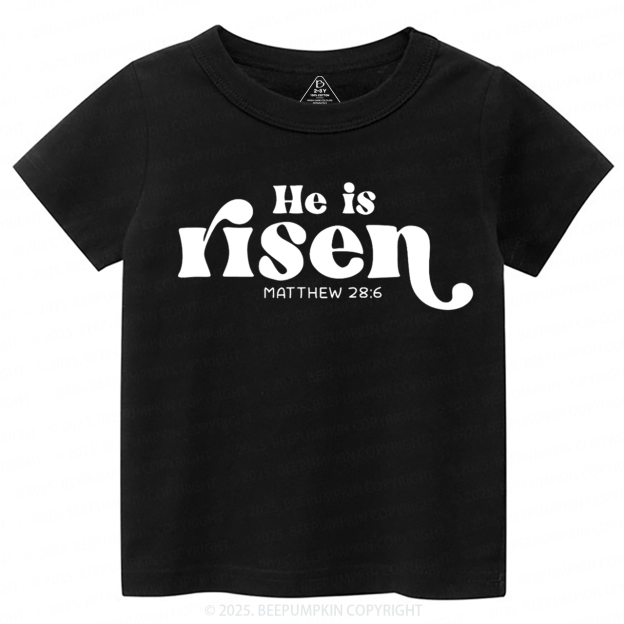 He Is Risen Toddler&Kid's Tees Beepumpkin