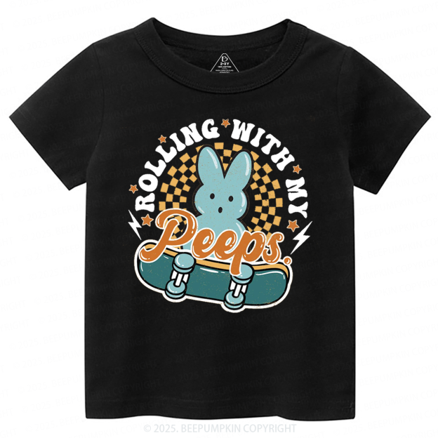 Rolling With My Peeps Toddler&Kid's Tees Beepumpkin