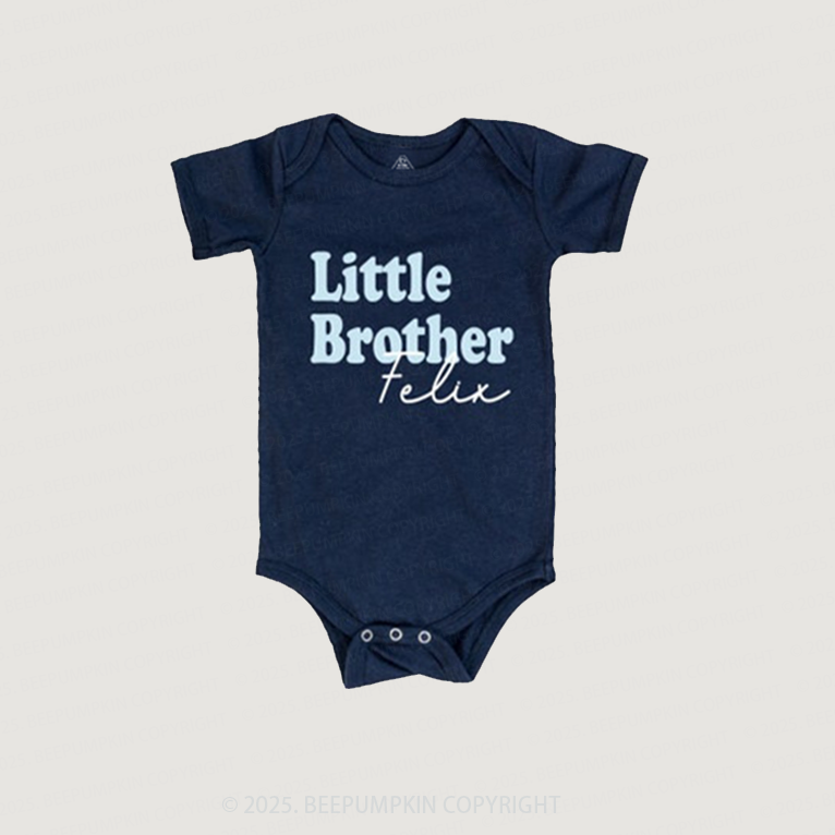 Personalized Brother's Navy Blue Matching Outfit Set
