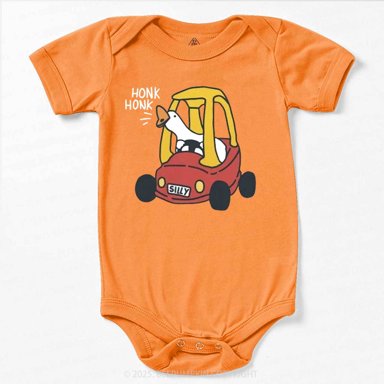Silly Goose Red Car Bodysuit Beepumpkin