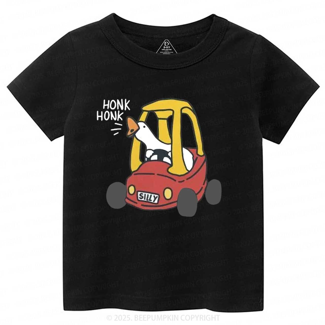 Silly Goose Red Car Toddler&Kid's Tees Beepumpkin