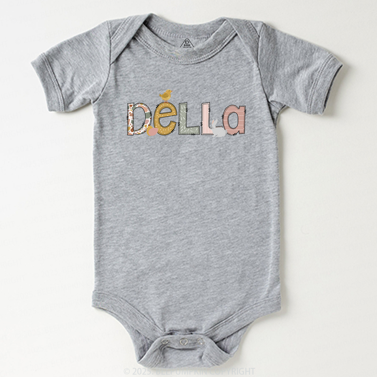 Personalized Name Easter Bodysuit Beepumpkin