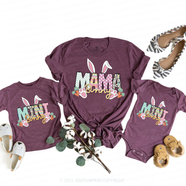 Mama And Mini Bunny Easter Matching Tees