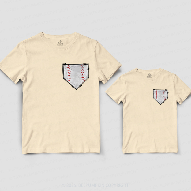 Baseball Pocket Dad&Me Matching Shirts