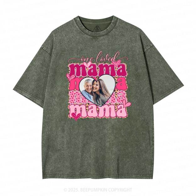 Personalized Photo Mother's Day Washed T-Shirts