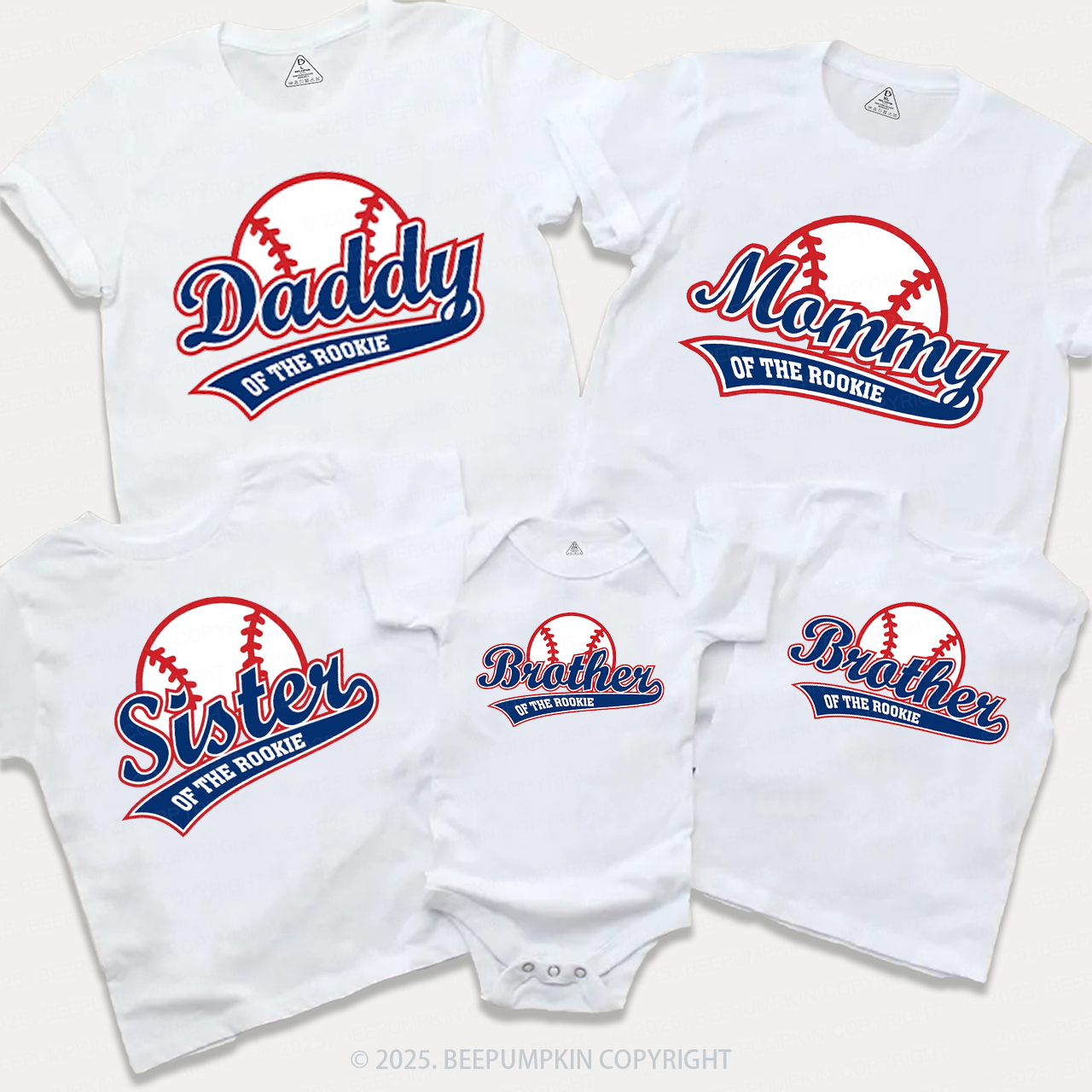 Rookie Of The Year Family Matching Tees Beepumpkin