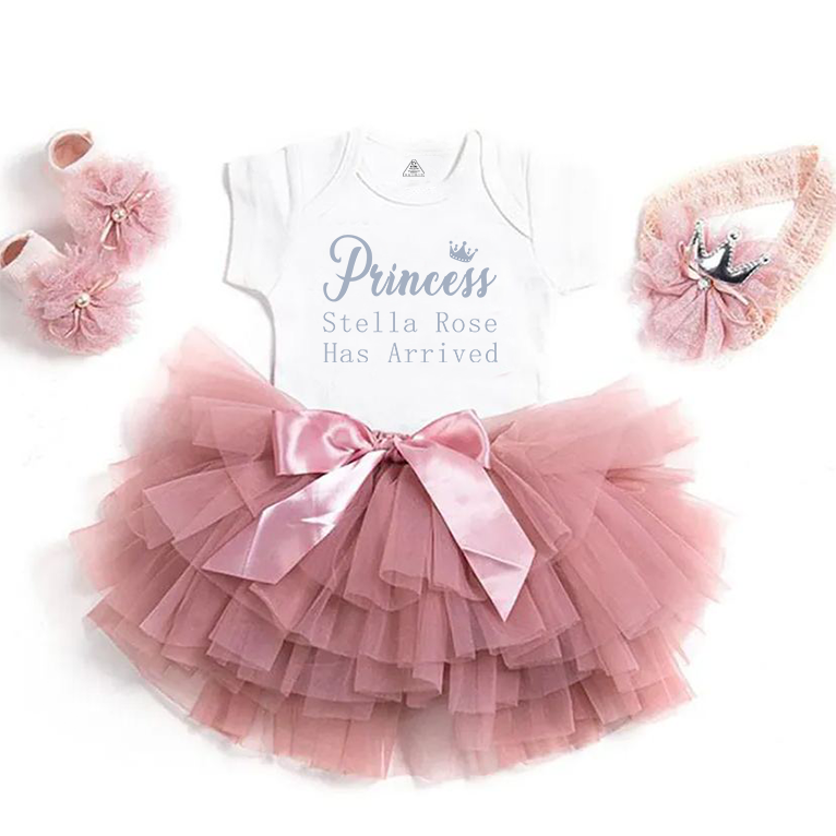 Personalized Baby Girl New Born Sets (Princess xxx Has Arrived)