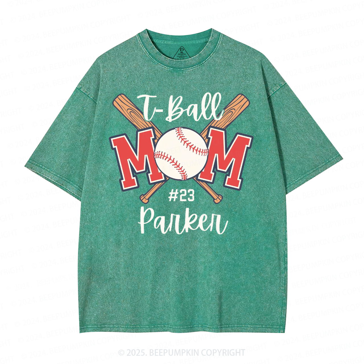 T-Ball Mom Washed T-Shirts