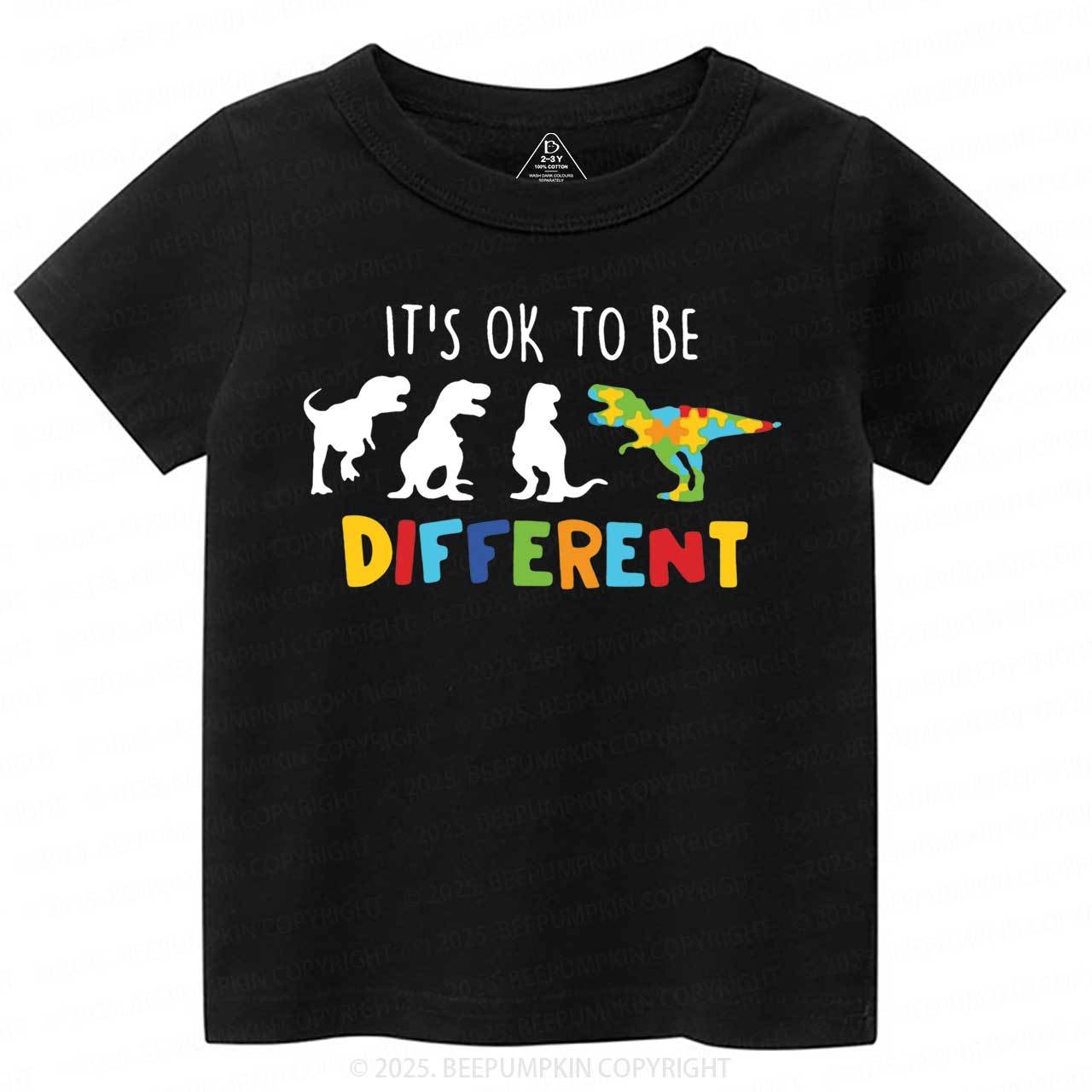 It's Ok To Be Different Toddler&Kid's Tees Beepumpkin