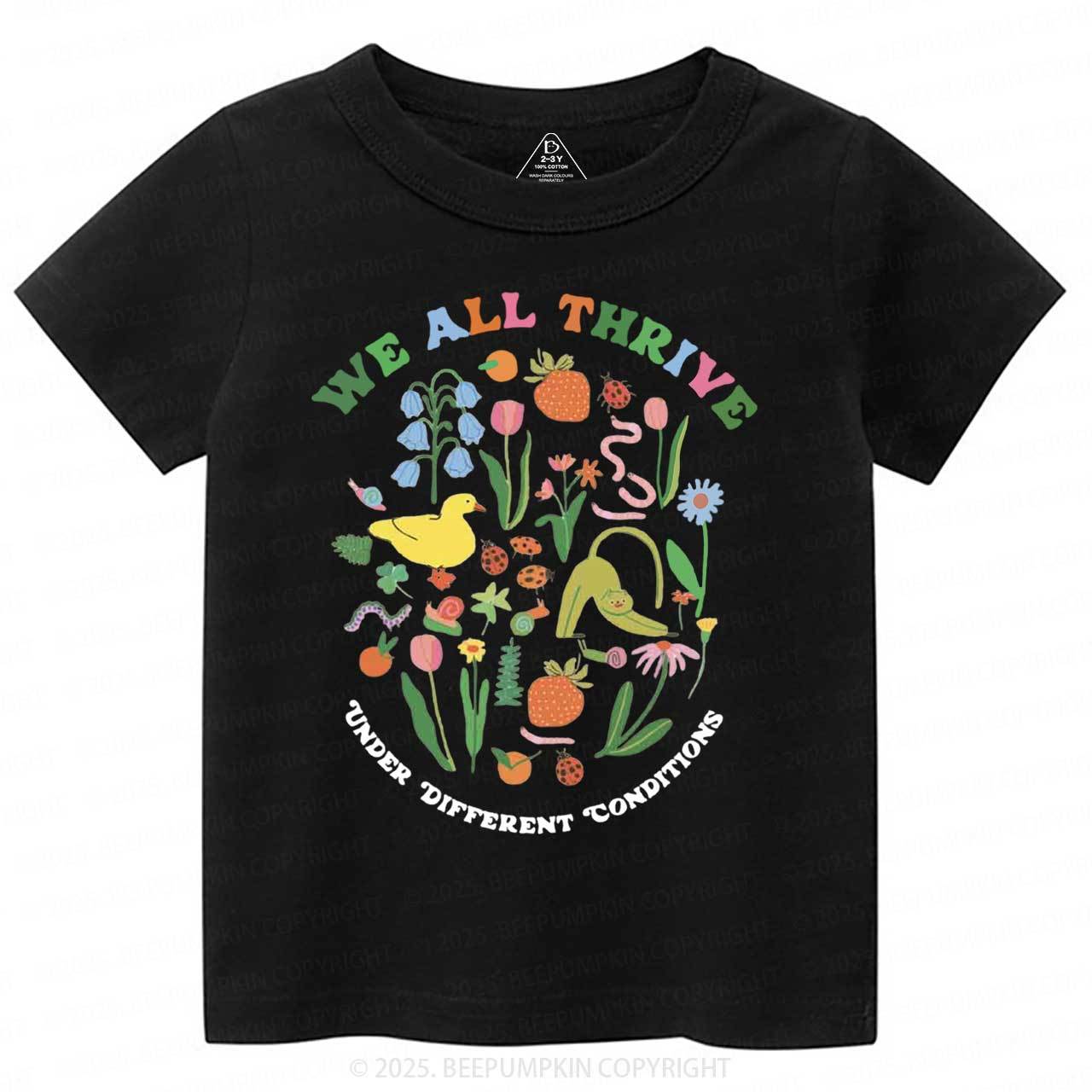 We All Thrive Toddler&Kid's Tees Beepumpkin