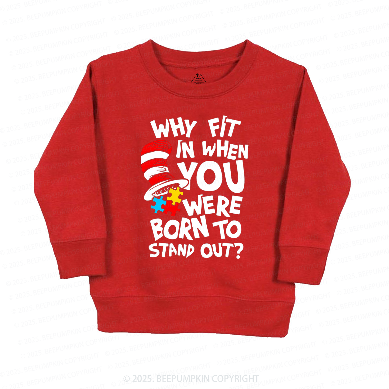 Why Fit In When You Were Born To Stand Out Kid's Sweatshirt