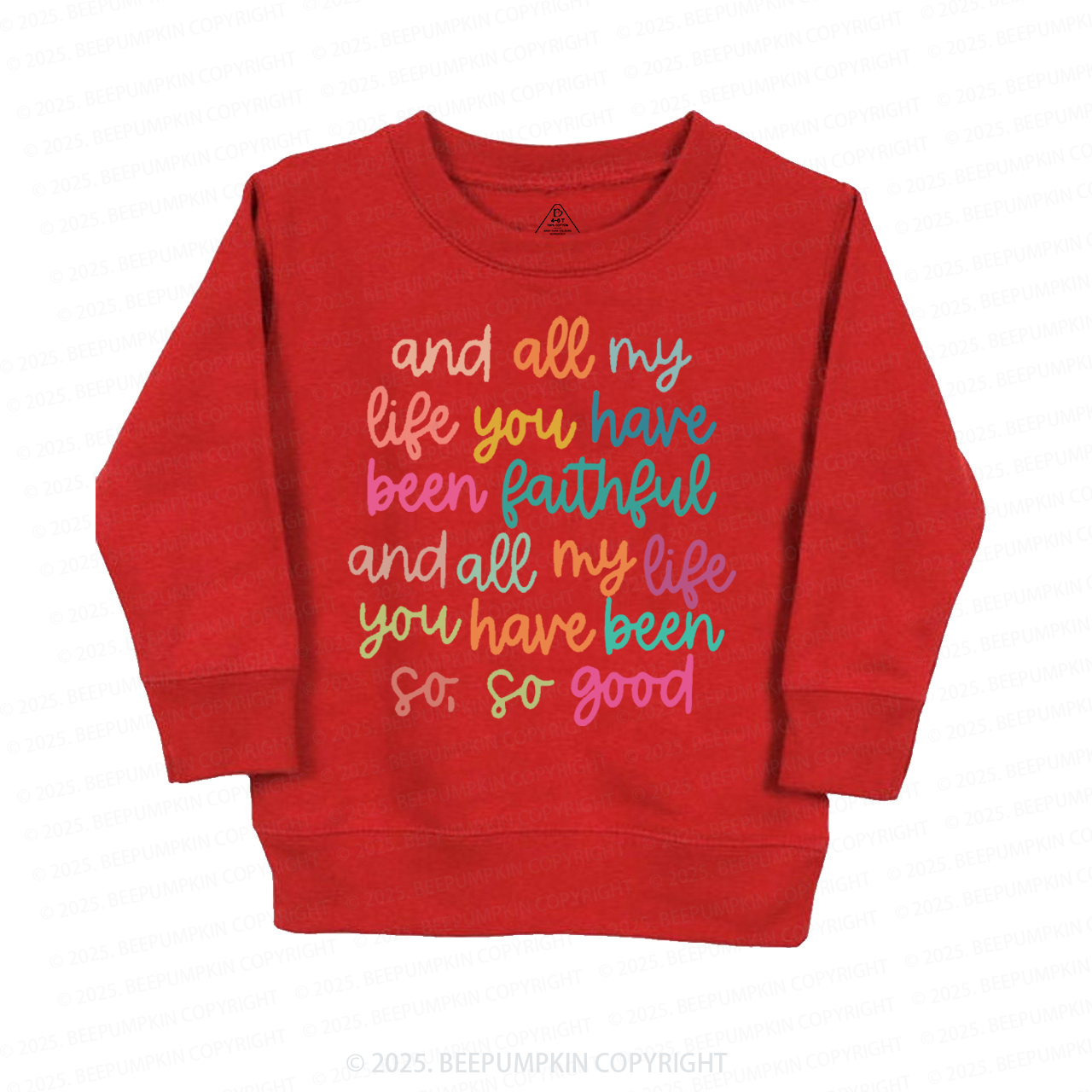 Psalm Bible Quote Kid's Sweatshirt