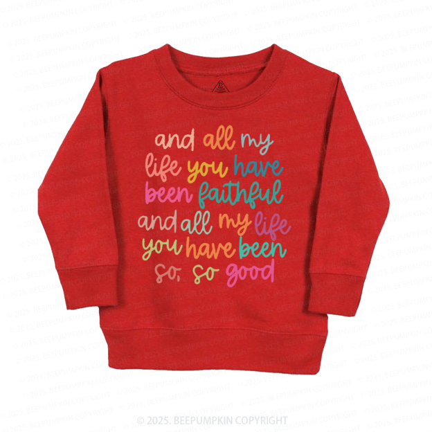 Psalm Bible Quote Kid's Sweatshirt