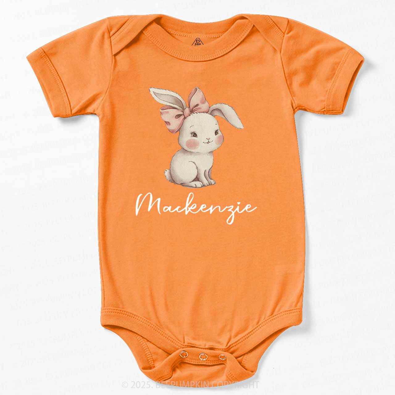 Personalized Name Easter Bunny Bodysuit Beepumpkin