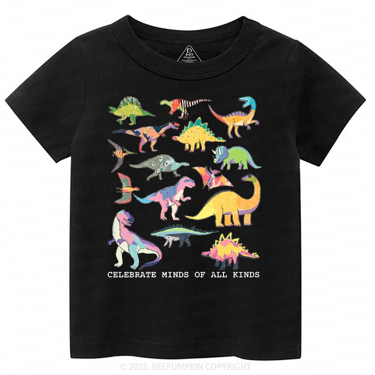 Celebrate Minds Of All Kinds Toddler&Kid's Tees Beepumpkin