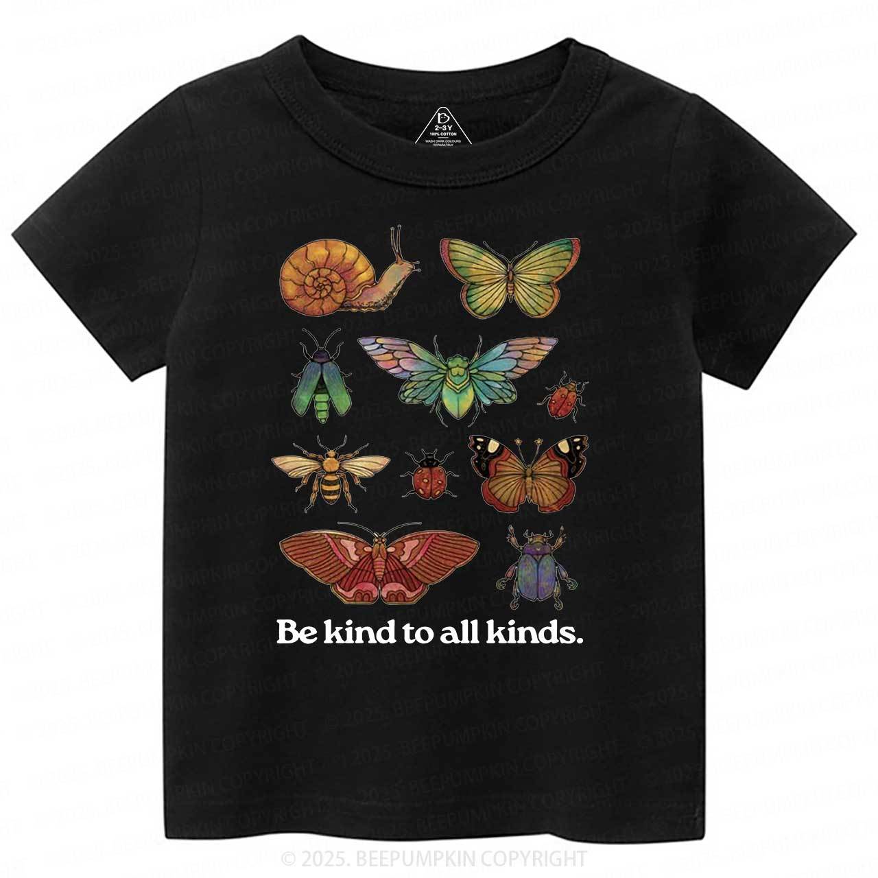 Be Kind To All Kinds Toddler&Kid's Tees Beepumpkin