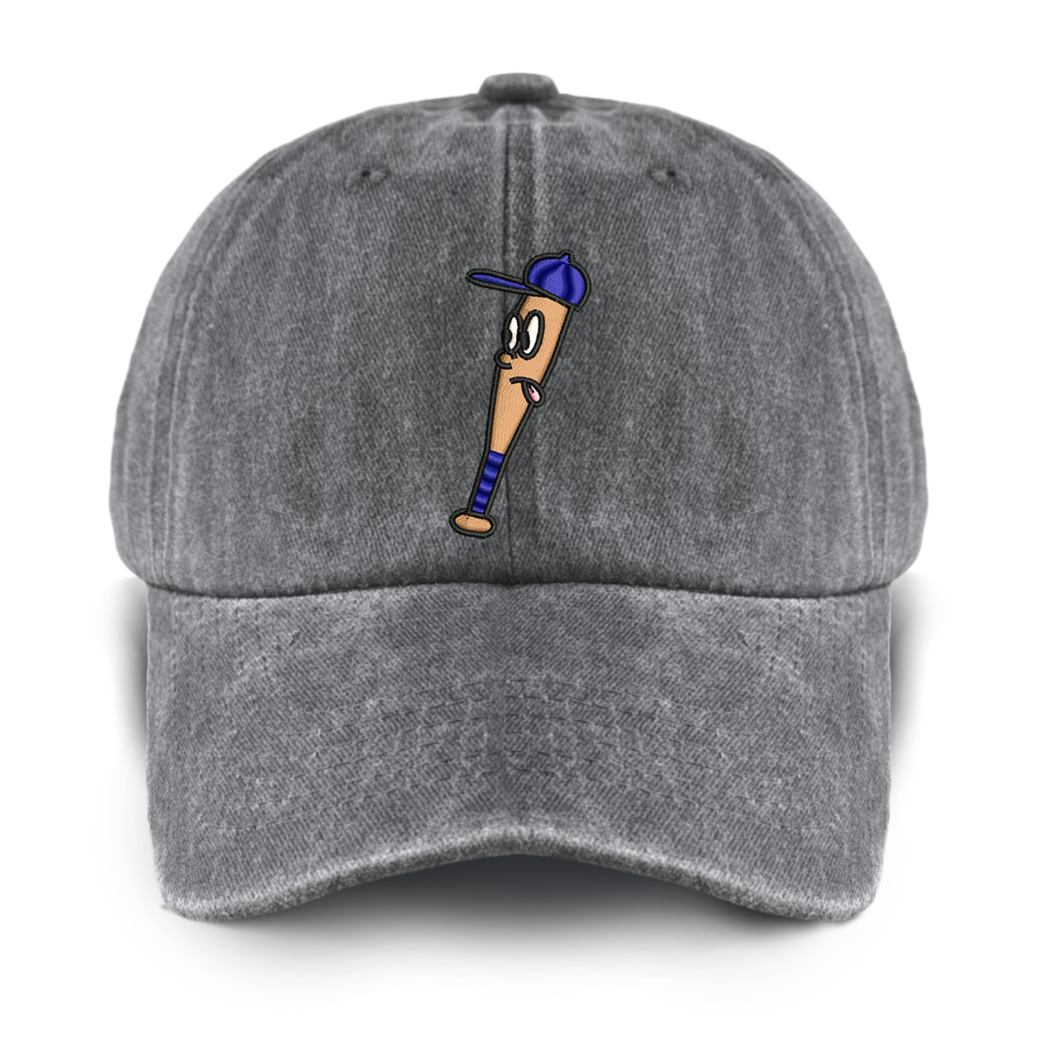 Baseball Bat Washed Baseball Cap For Kids