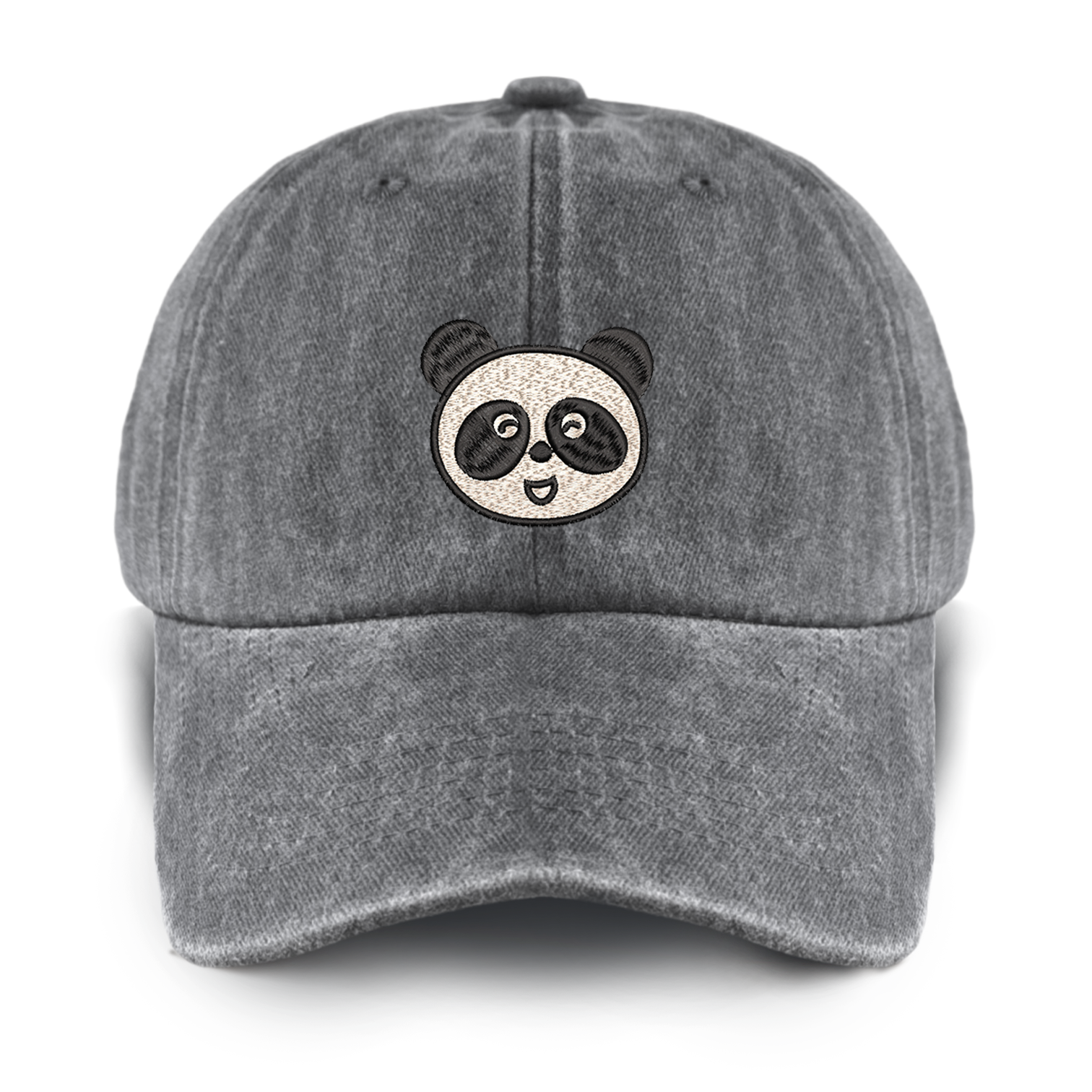 Chinese Panda Washed Baseball Cap For Kids