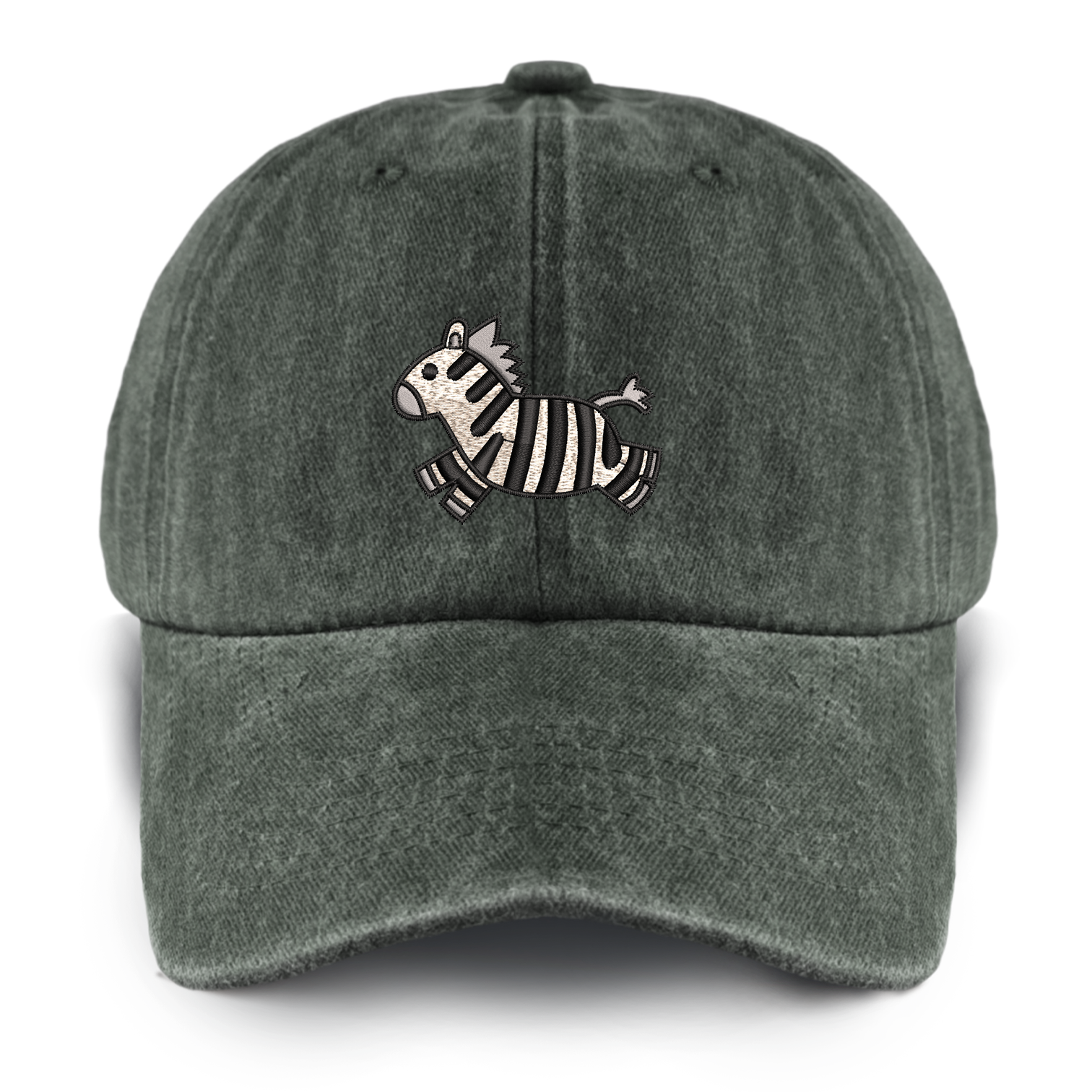 Running Zebra Washed Baseball Cap For Kids