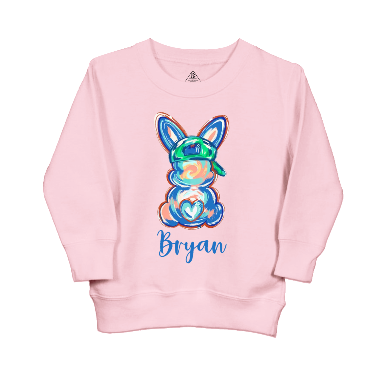 Personalized Boy Name Easter Bunny Kid's Sweatshirt