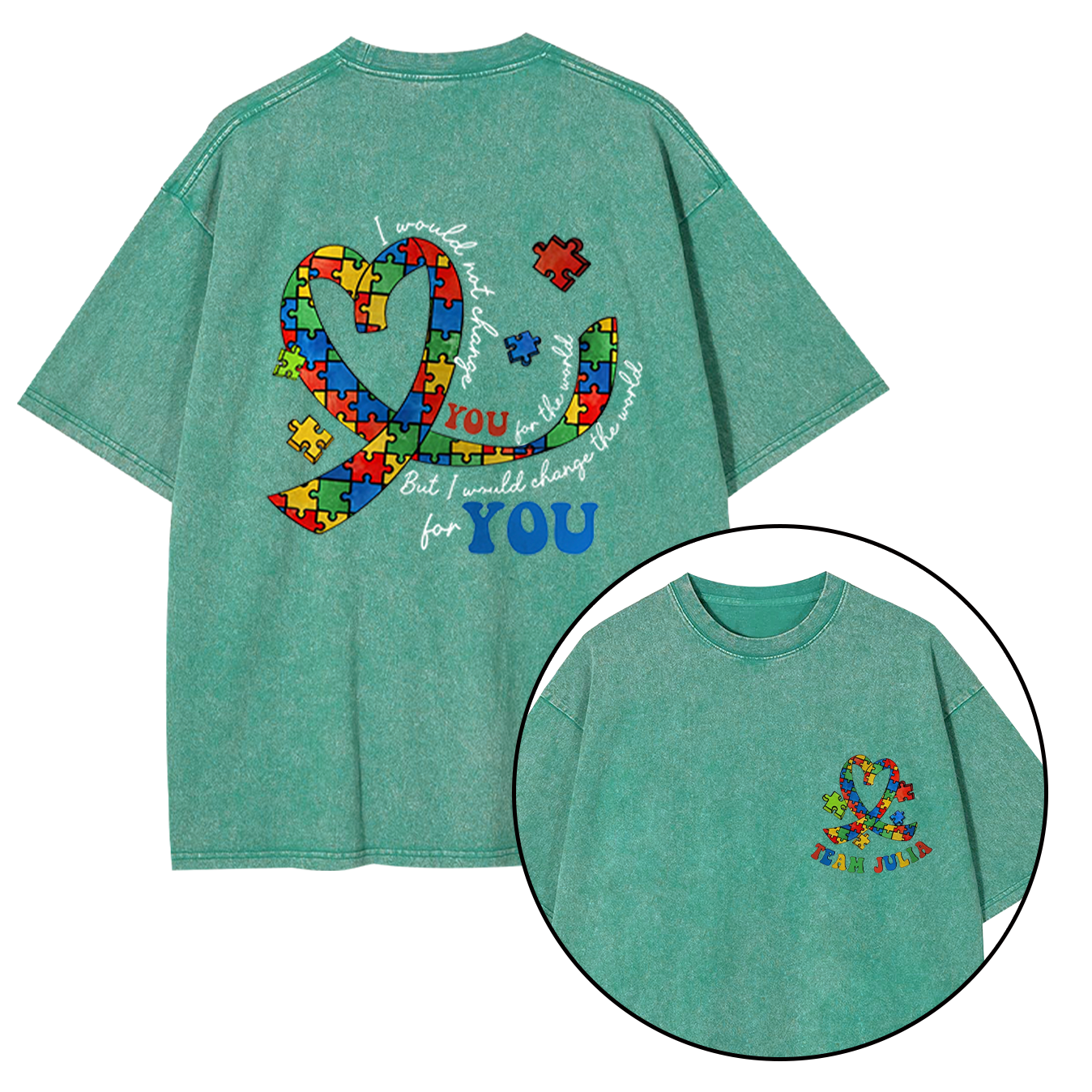 Autism Awareness Washed T-Shirts