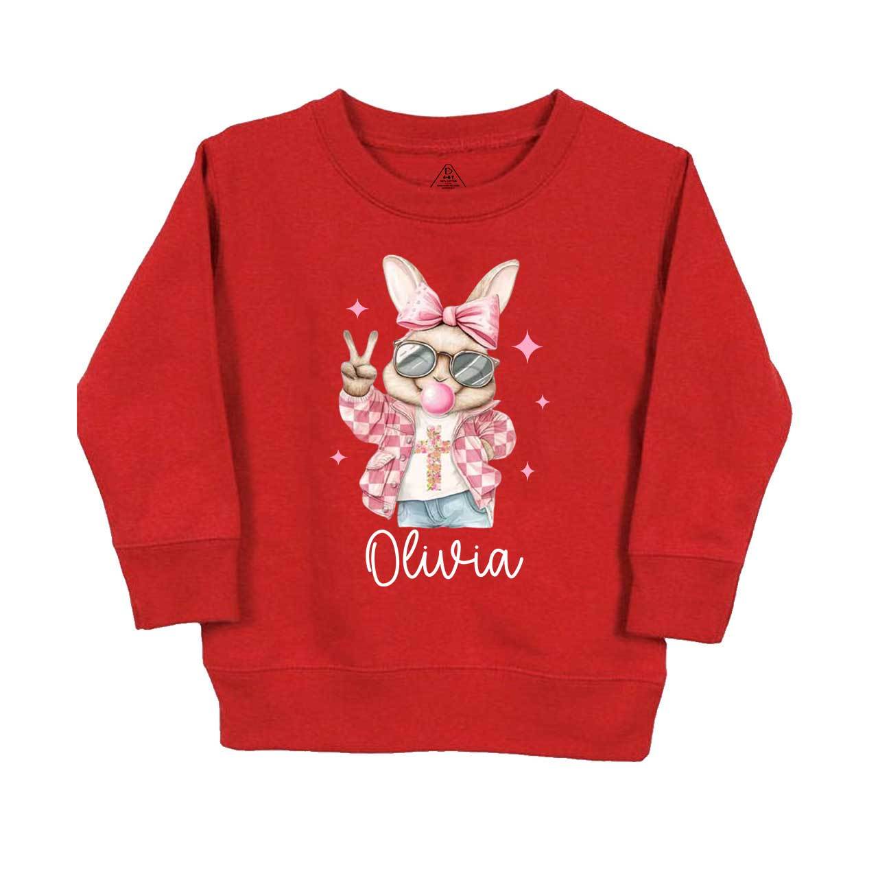 Bubble Gum Bunny Kid's Sweatshirt