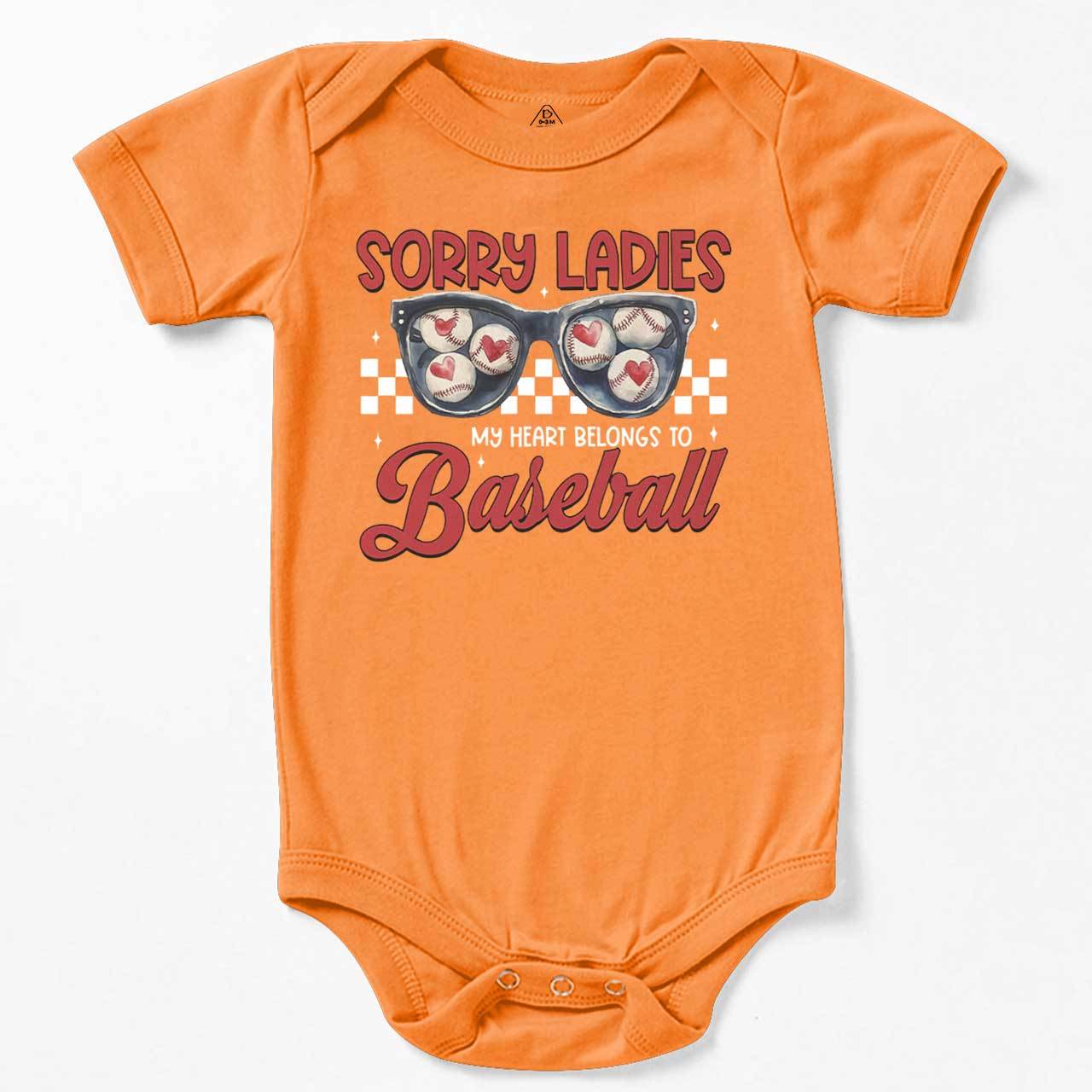 Sorry Ladies My Heart Belongs To Baseball Bodysuit Beepumpkin