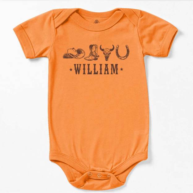 Personalized Western Bodysuit Beepumpkin