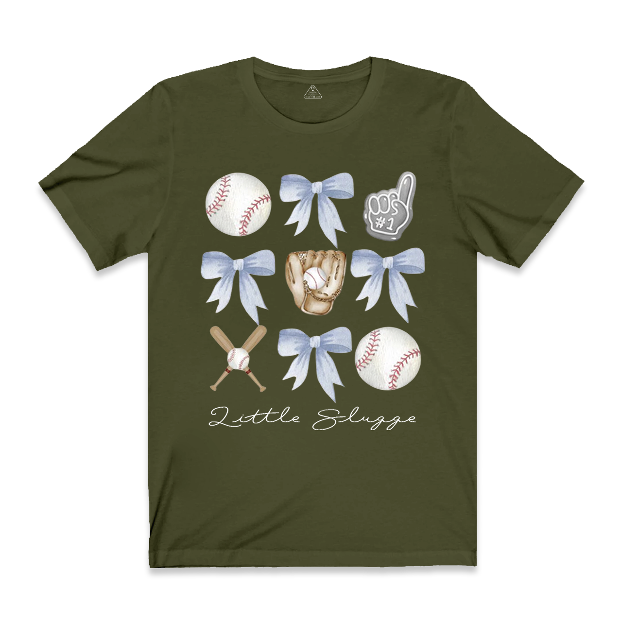 Personalized Bow Baseball Mama T-Shirts
