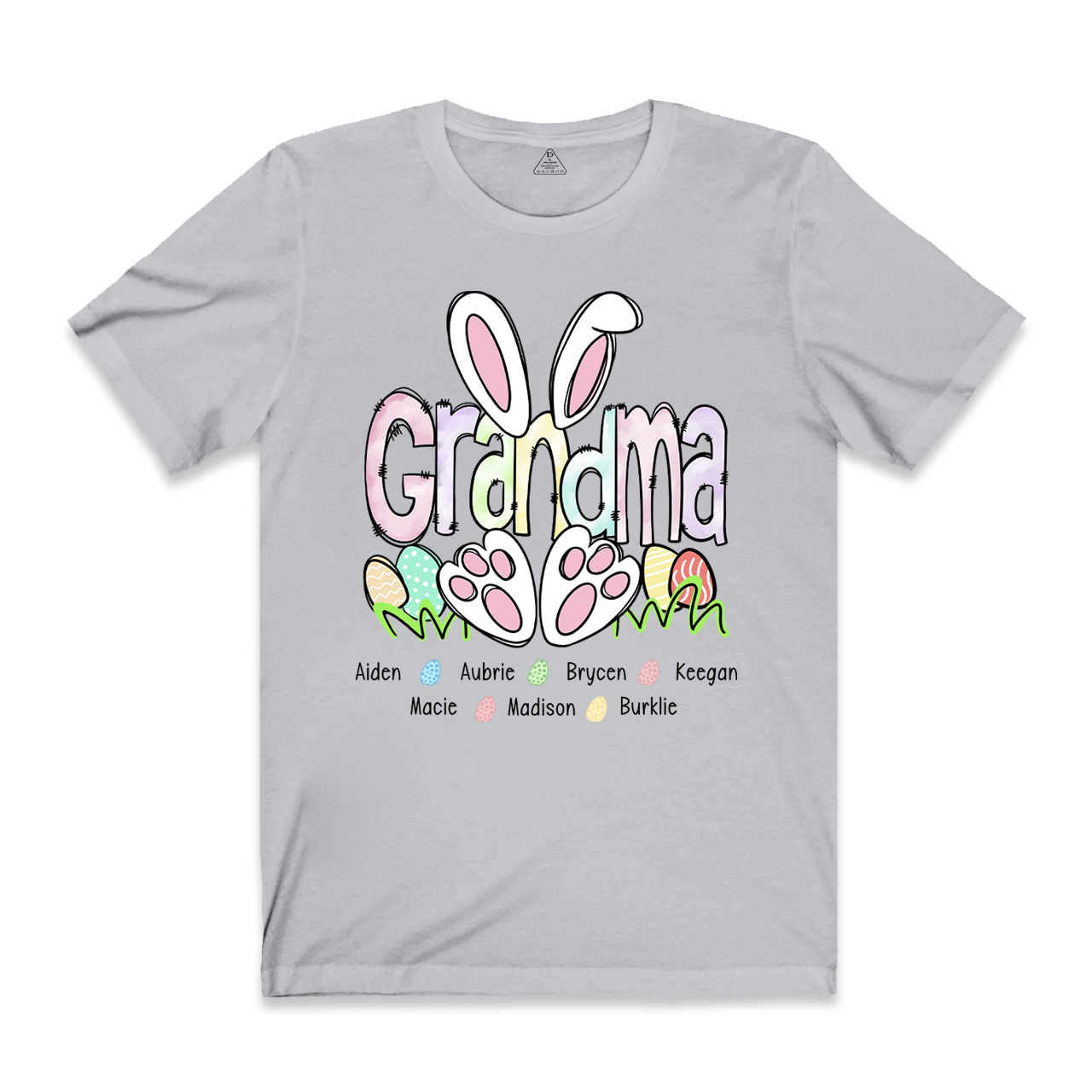 Personalized Easter Mimi With Grandkids Bunny Grandma Easter T-Shirt 