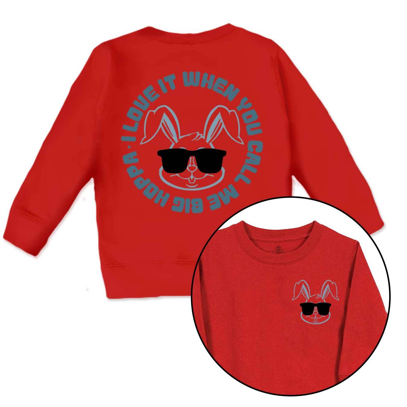 Sunglasses Bunny Easter Told Kid's Sweatshirt