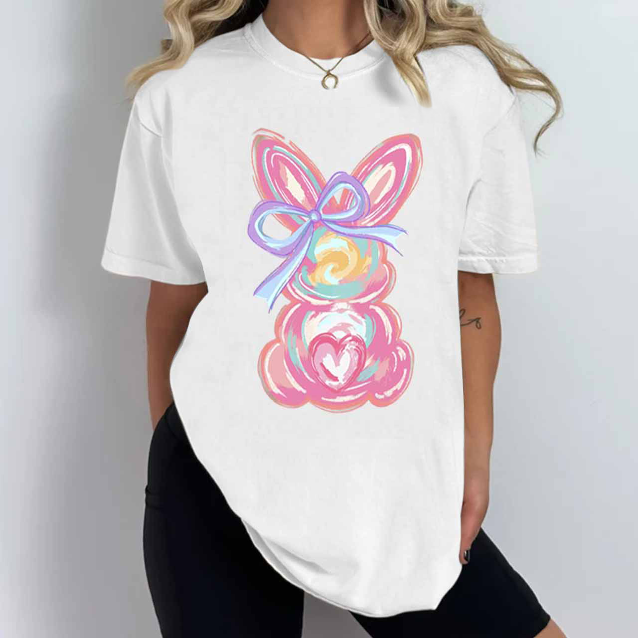 Brushstroke Bunny Easter Mama T-Shirts