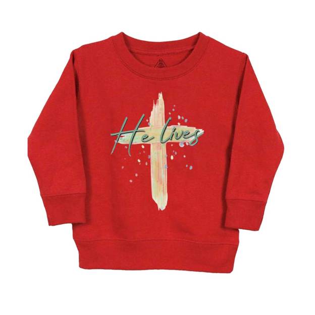 He Lives Natural Kid's Sweatshirt