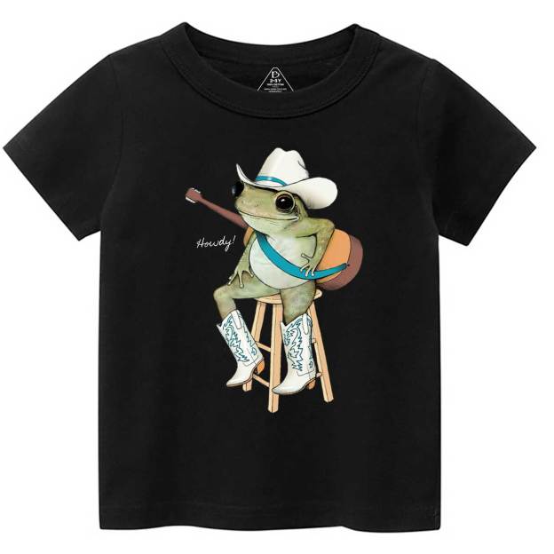 Cowboy Frog Toddler&Kid's Tees Beepumpkin
