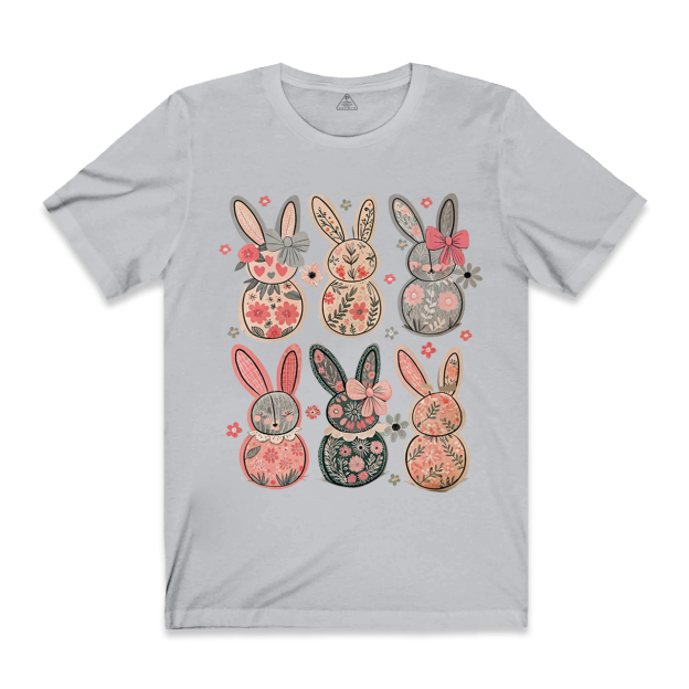 Coquette Easter Bunny Floral Mama T-Shirts