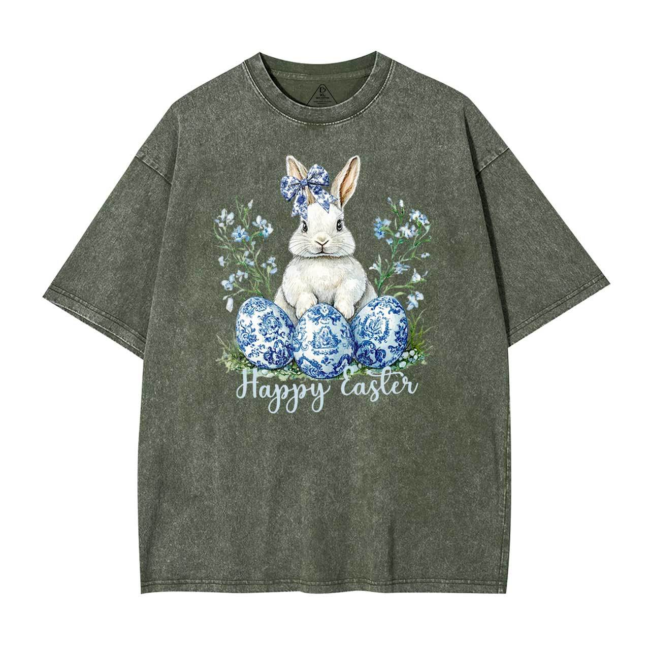 Grand Millennial Easter Mama Washed T-Shirts