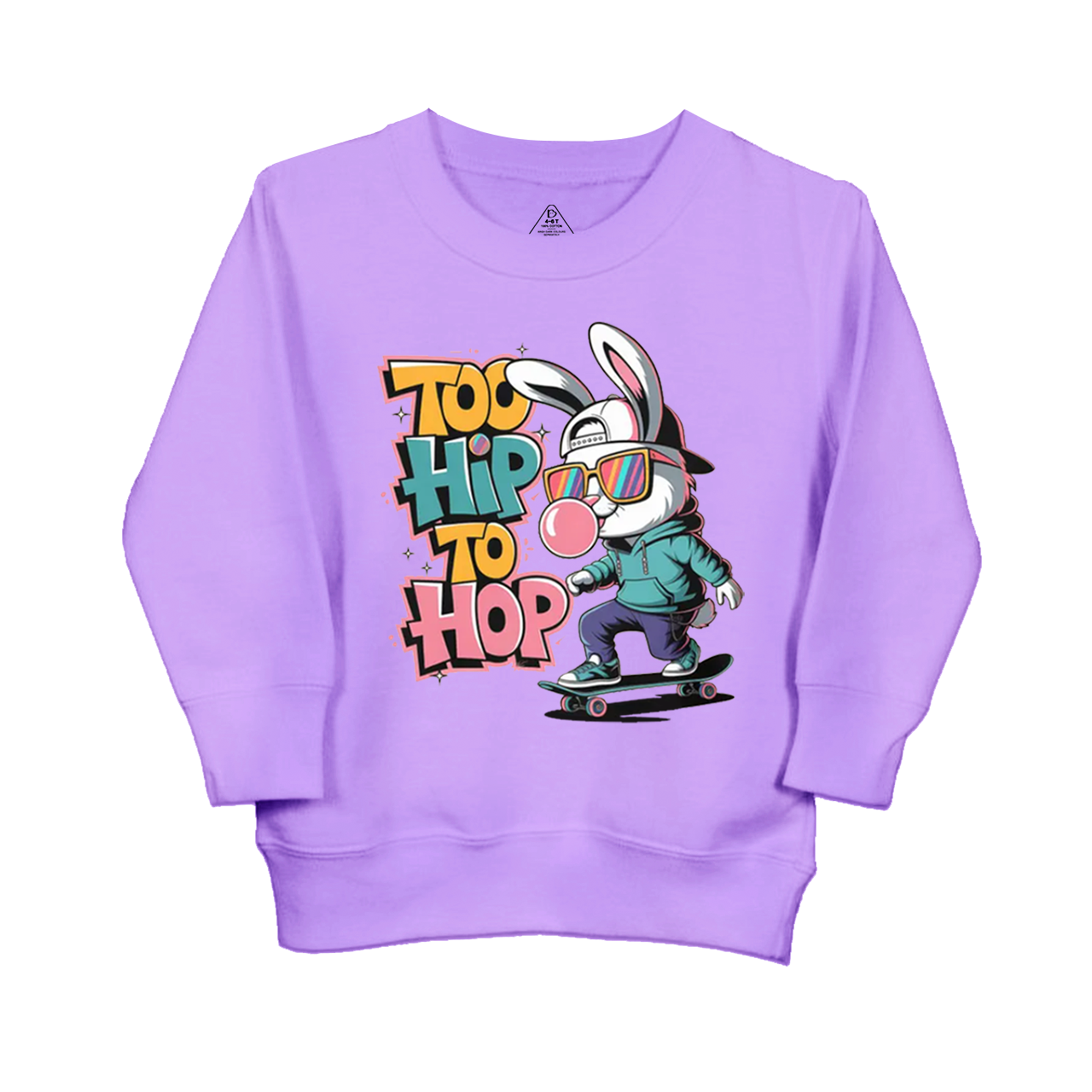 Skateboarding Bunny Kid's Sweatshirt