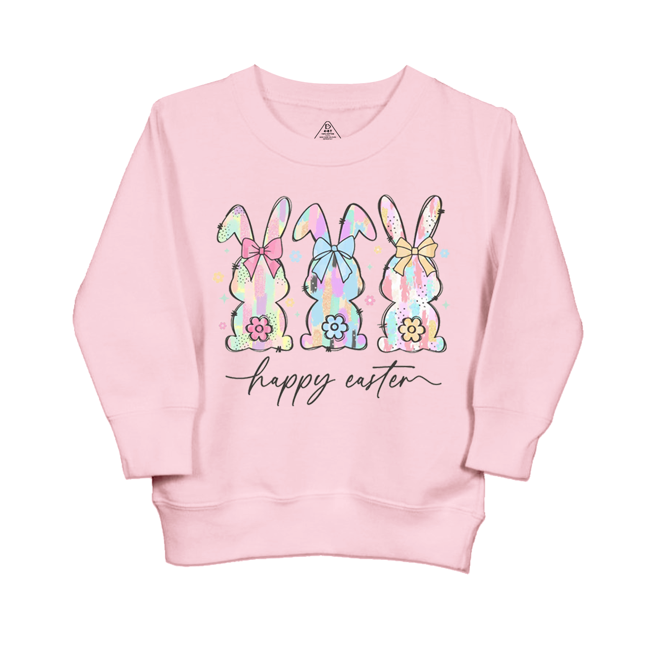 Colorful Easter Bunny Trio Kid's Sweatshirt