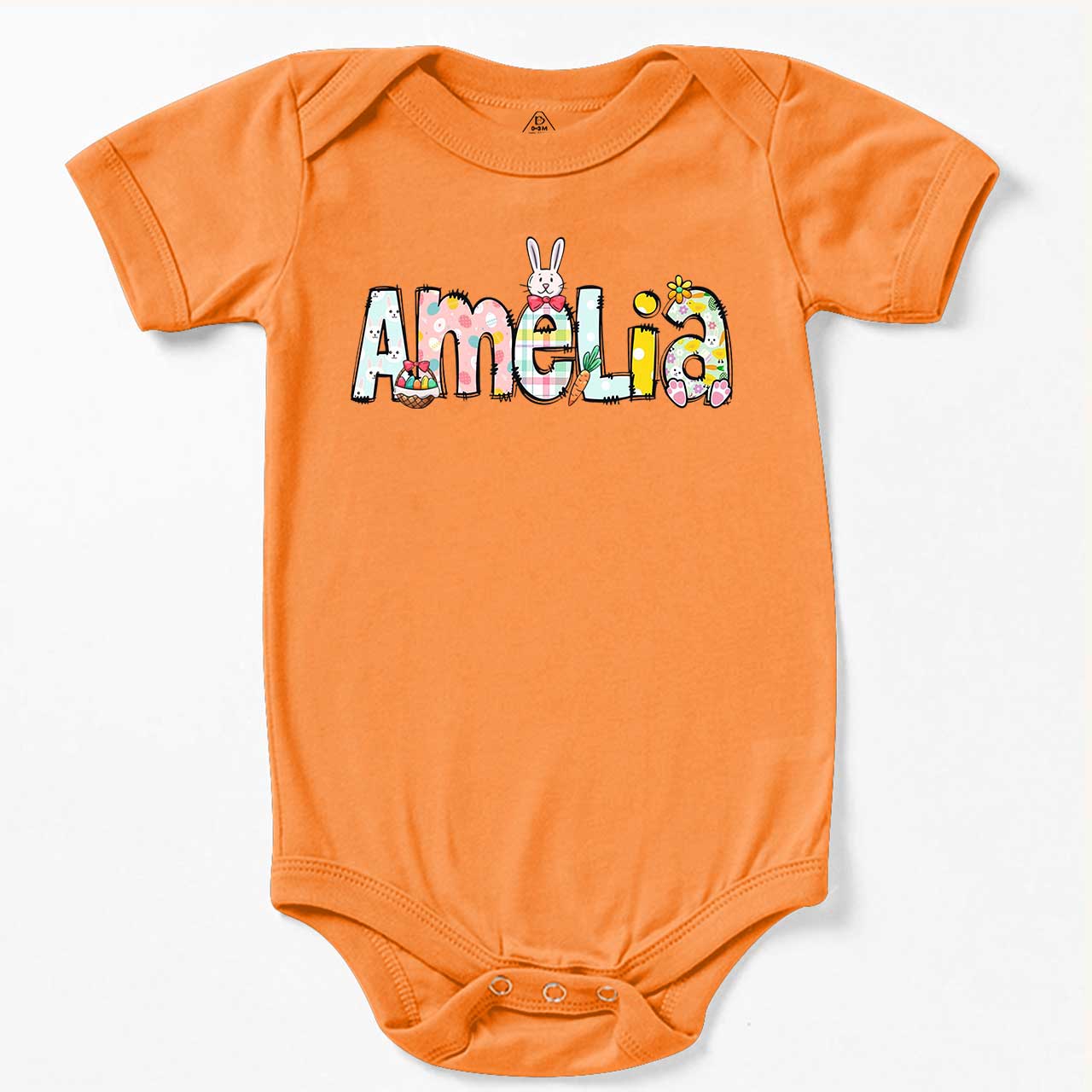 Personalized Easter Alphabet Name Bodysuit Beepumpkin
